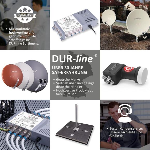 NIB OVERSTOCK GERMANY-DUR-line+Ultra Quad LNB 4 Participants Black – LTE Filter - Picture 7 of 7